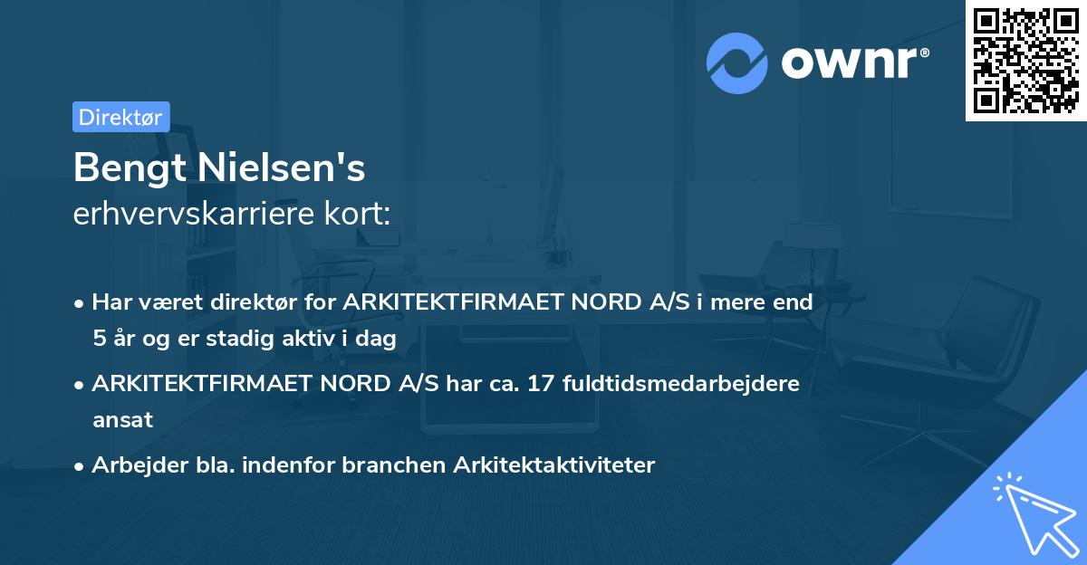 Bengt Nielsen's erhvervskarriere kort