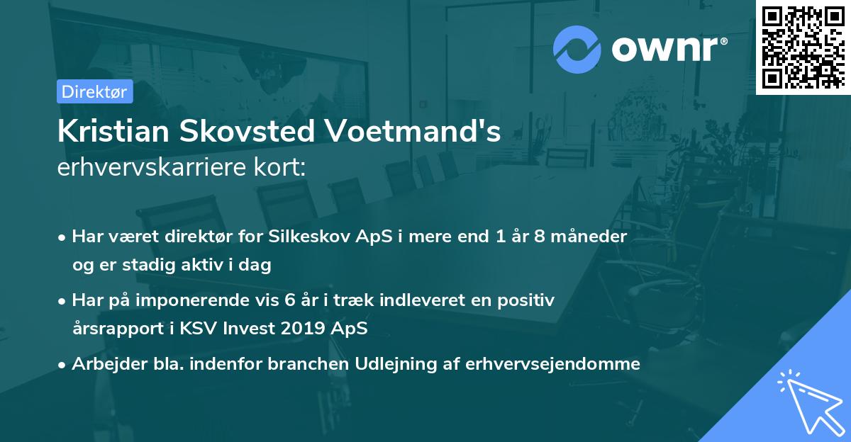 Kristian Skovsted Voetmand's erhvervskarriere kort