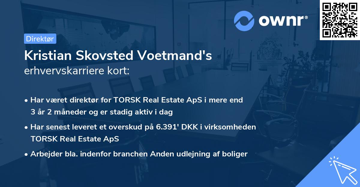 Kristian Skovsted Voetmand's erhvervskarriere kort