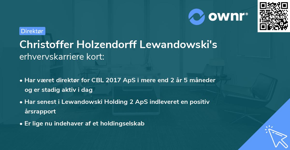 Christoffer Holzendorff Lewandowski's erhvervskarriere kort