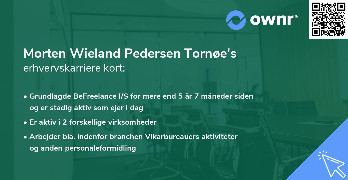 Morten Wieland Pedersen Tornøe's erhvervskarriere kort