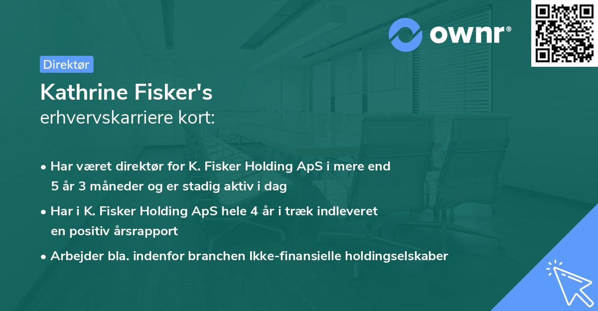 Kathrine Fisker's erhvervskarriere kort