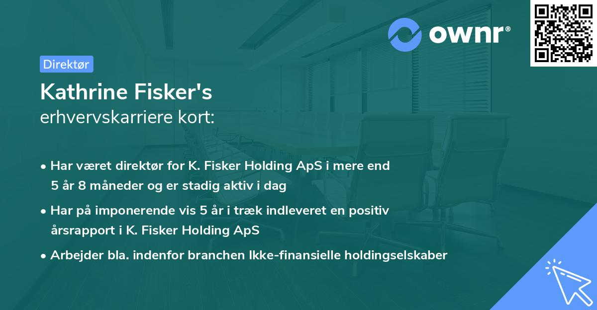 Kathrine Fisker's erhvervskarriere kort