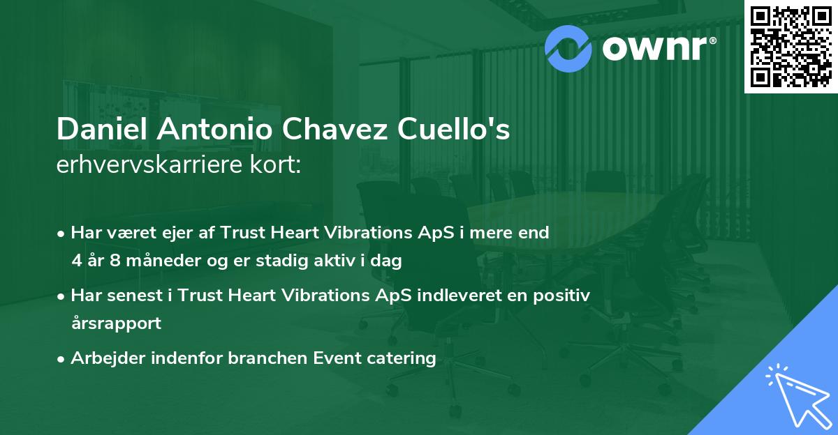 Daniel Antonio Chavez Cuello's erhvervskarriere kort