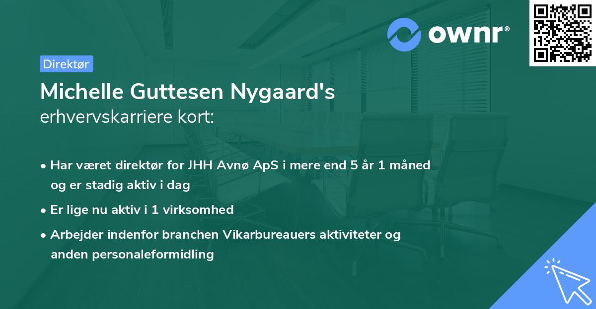 Michelle Guttesen Nygaard's erhvervskarriere kort