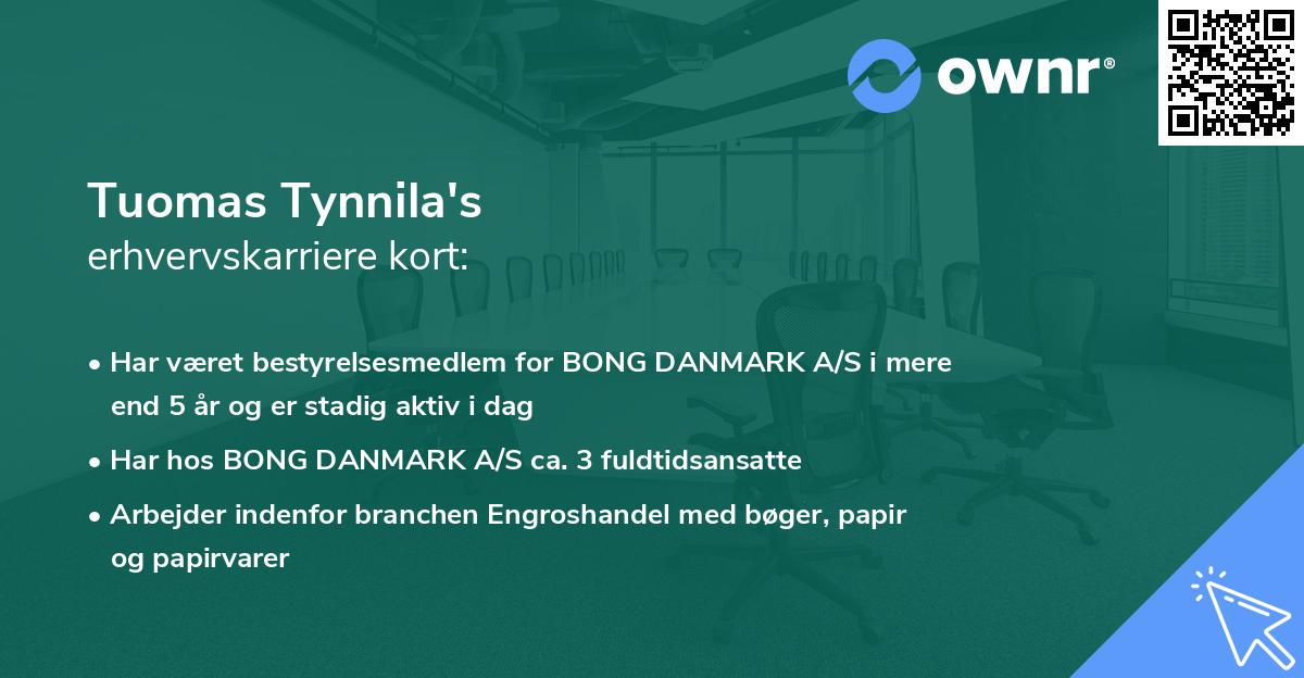 Tuomas Tynnila's erhvervskarriere kort