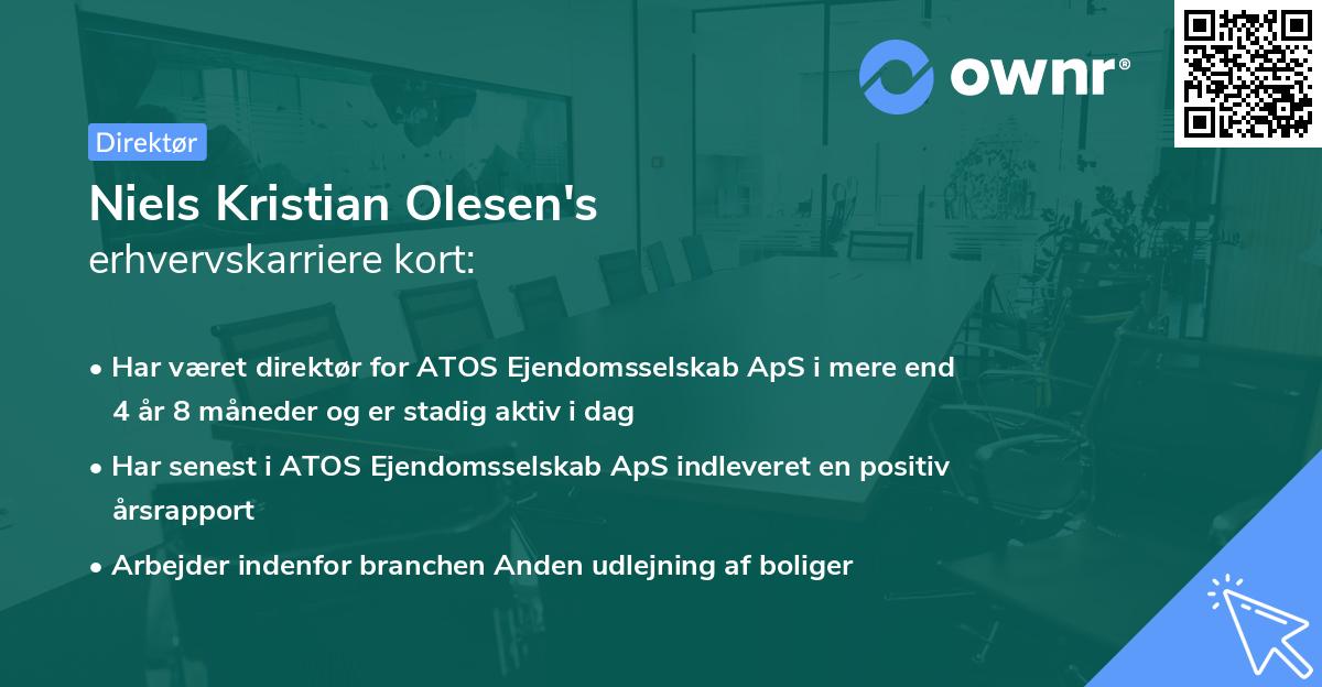 Niels Kristian Olesen's erhvervskarriere kort