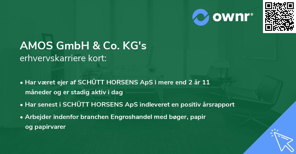 AMOS GmbH & Co. KG's erhvervskarriere kort