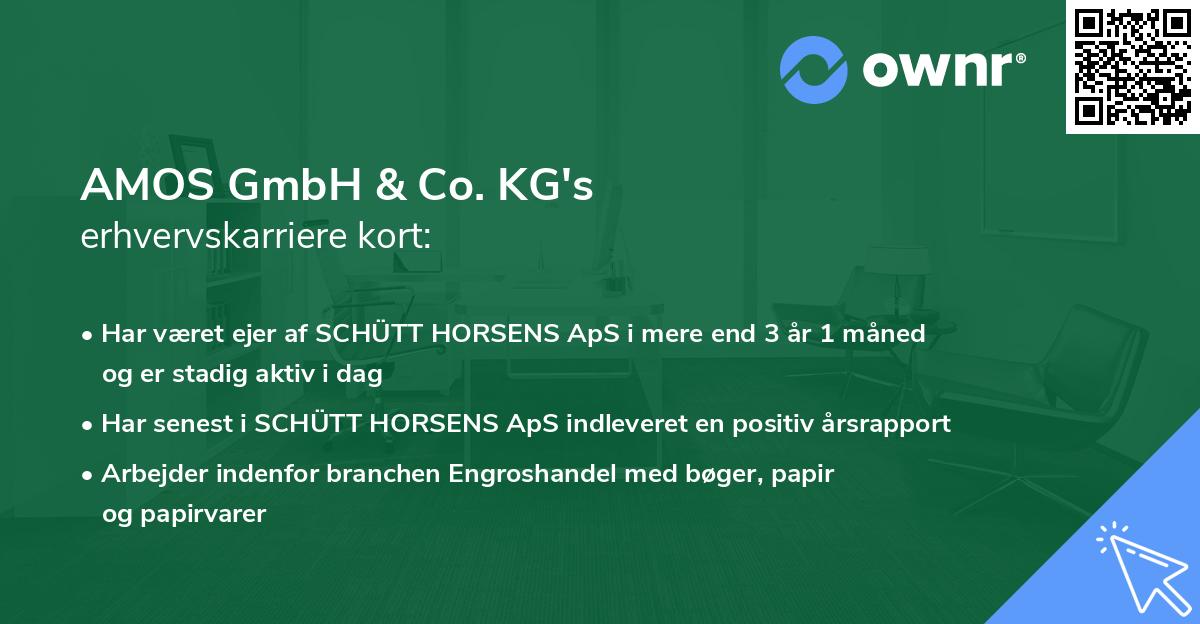 AMOS GmbH & Co. KG's erhvervskarriere kort