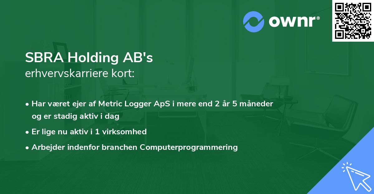 SBRA Holding AB's erhvervskarriere kort