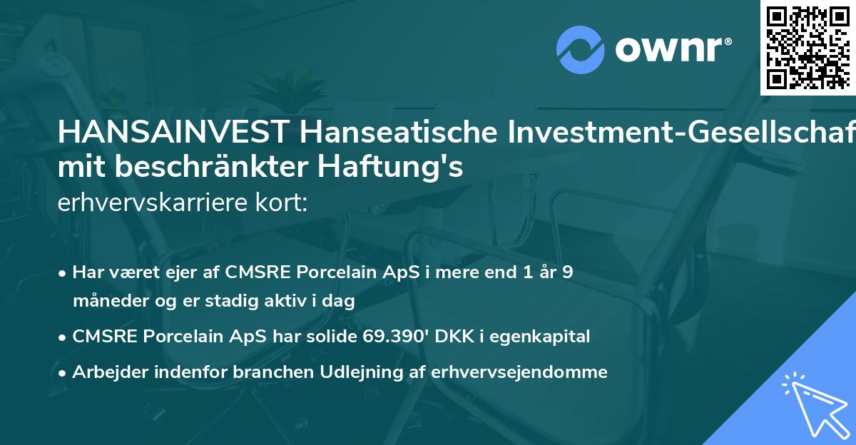 HANSAINVEST Hanseatische Investment-Gesellschaft mit beschränkter Haftung's erhvervskarriere kort