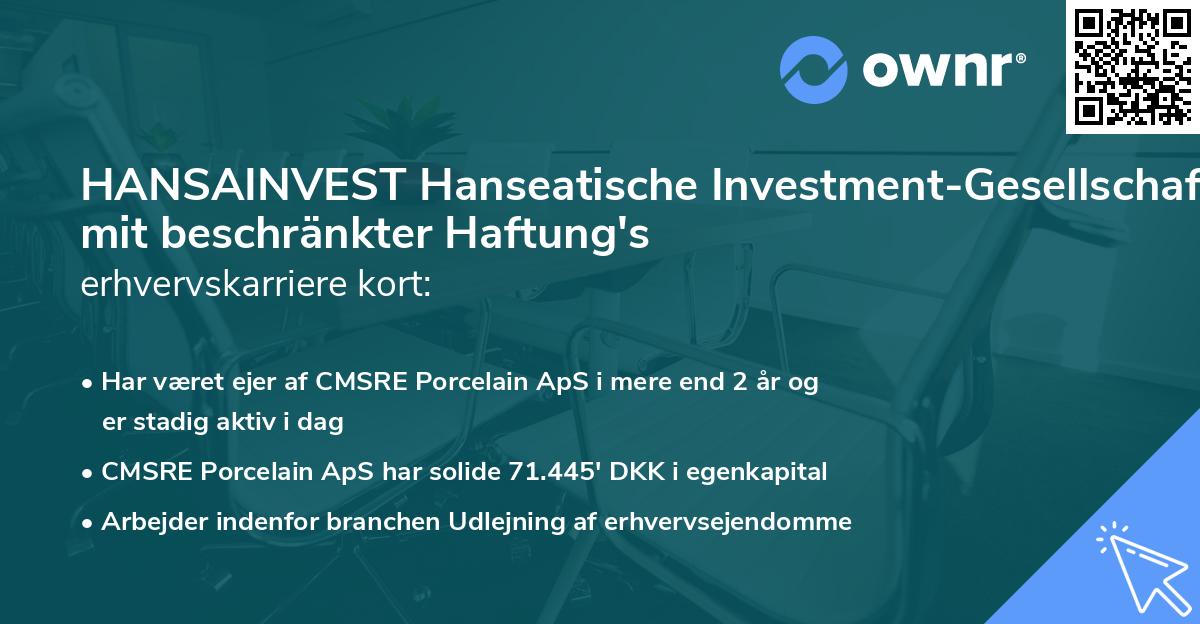 HANSAINVEST Hanseatische Investment-Gesellschaft mit beschränkter Haftung's erhvervskarriere kort