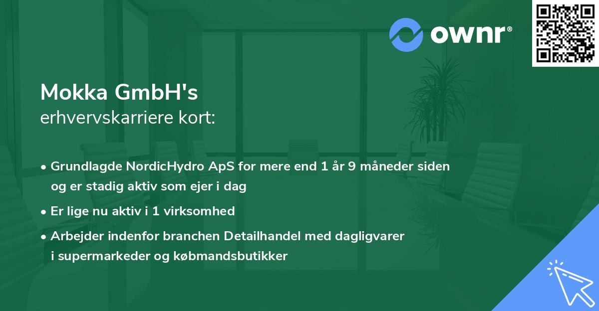 Mokka GmbH's erhvervskarriere kort