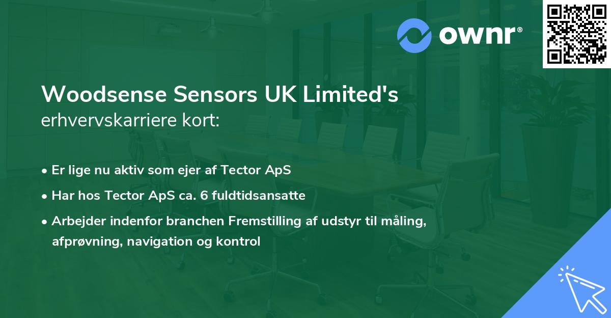 Woodsense Sensors UK Limited's erhvervskarriere kort