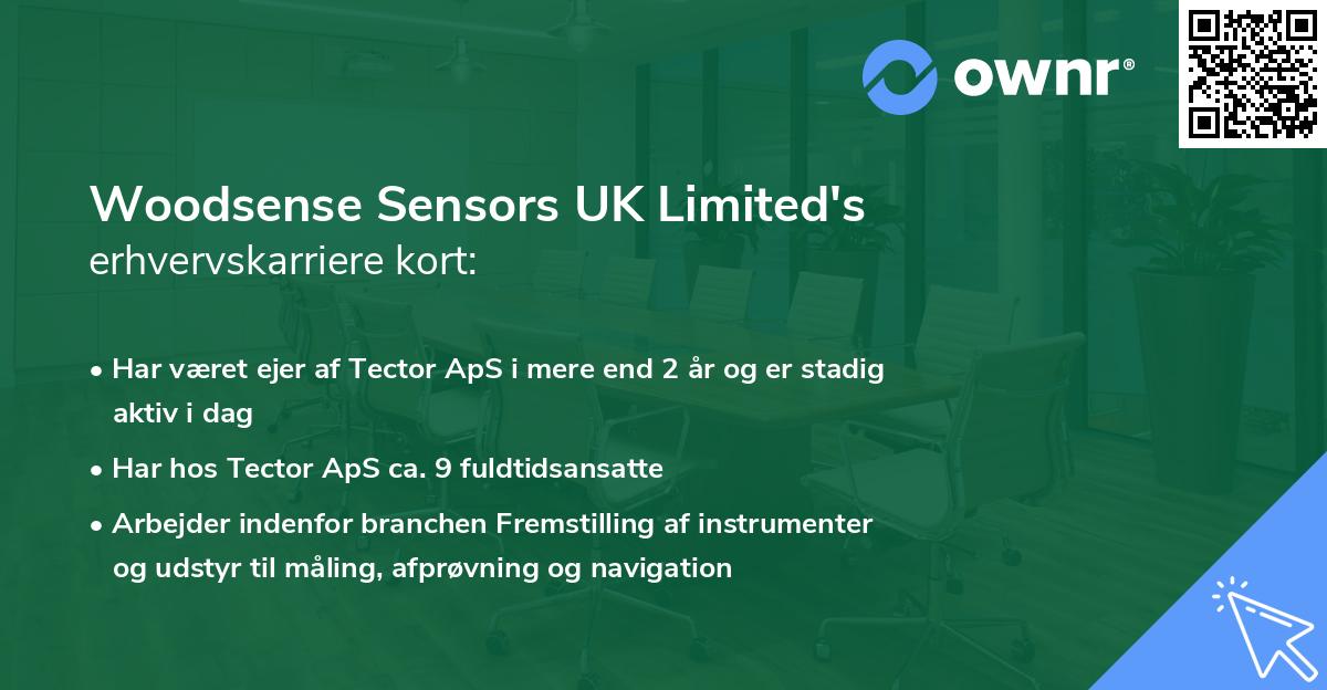 Woodsense Sensors UK Limited's erhvervskarriere kort