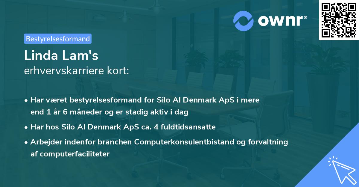 Linda Lam's erhvervskarriere kort