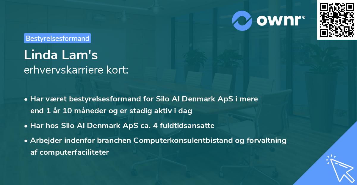 Linda Lam's erhvervskarriere kort