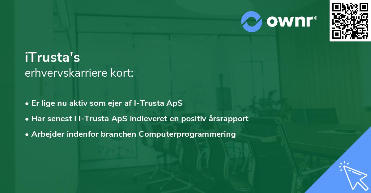 iTrusta's erhvervskarriere kort