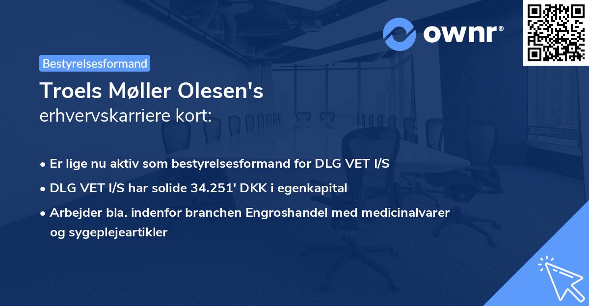 Troels Møller Olesen's erhvervskarriere kort