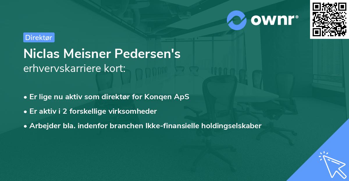 Niclas Meisner Pedersen's erhvervskarriere kort