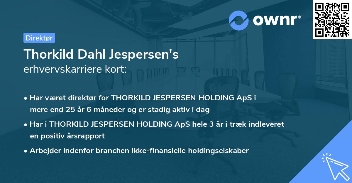 Thorkild Dahl Jespersen's erhvervskarriere kort