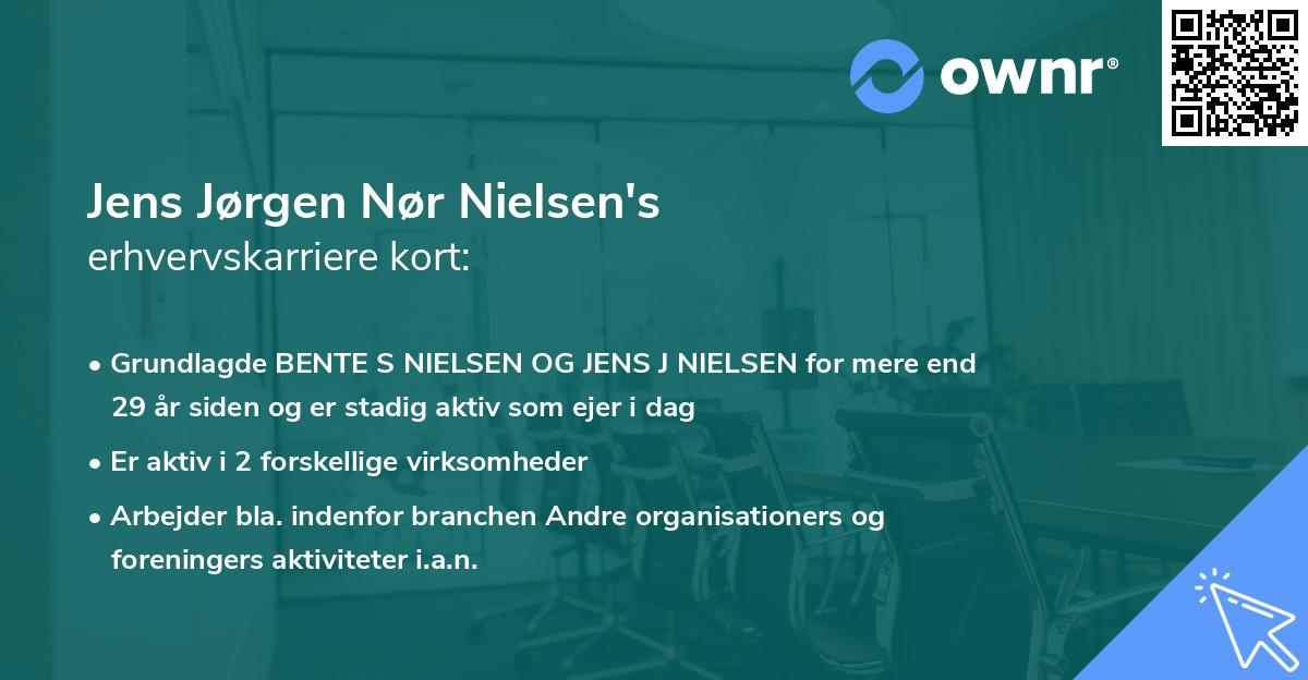 Jens Jørgen Nør Nielsen's erhvervskarriere kort