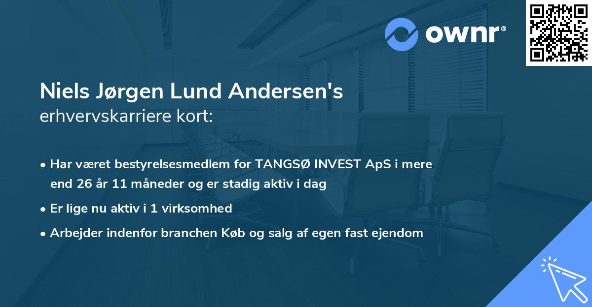 Niels Jørgen Lund Andersen's erhvervskarriere kort