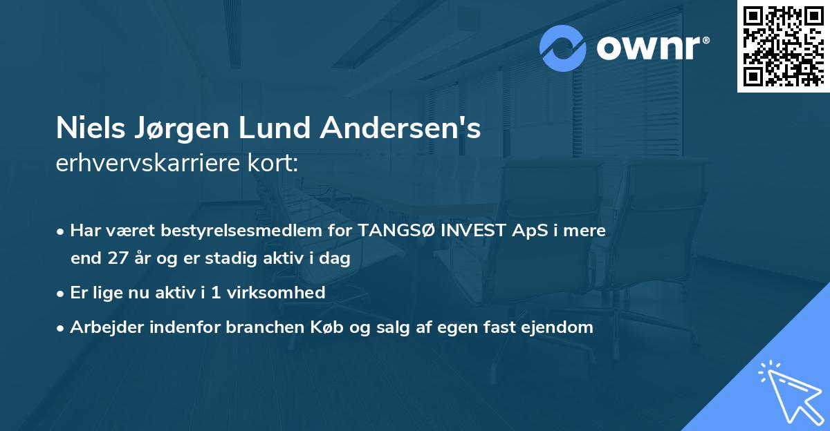 Niels Jørgen Lund Andersen's erhvervskarriere kort