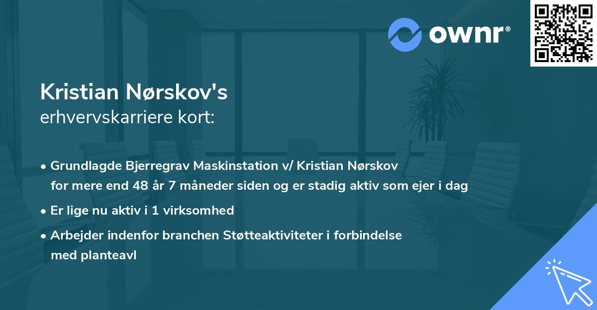 Kristian Nørskov's erhvervskarriere kort