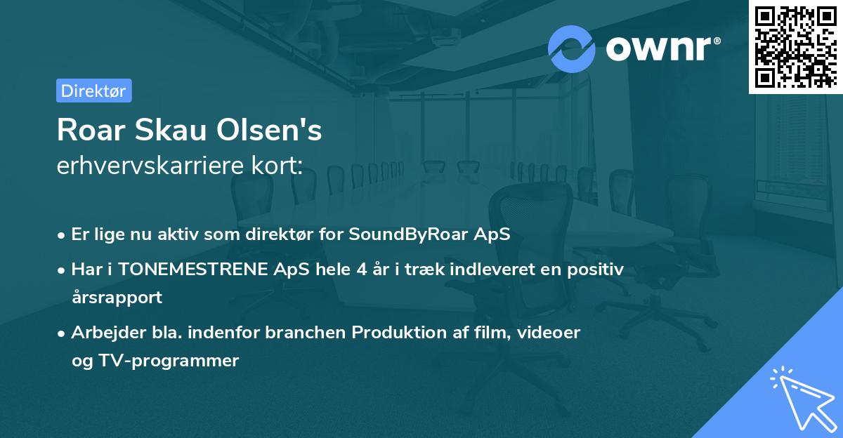 Roar Skau Olsen's erhvervskarriere kort