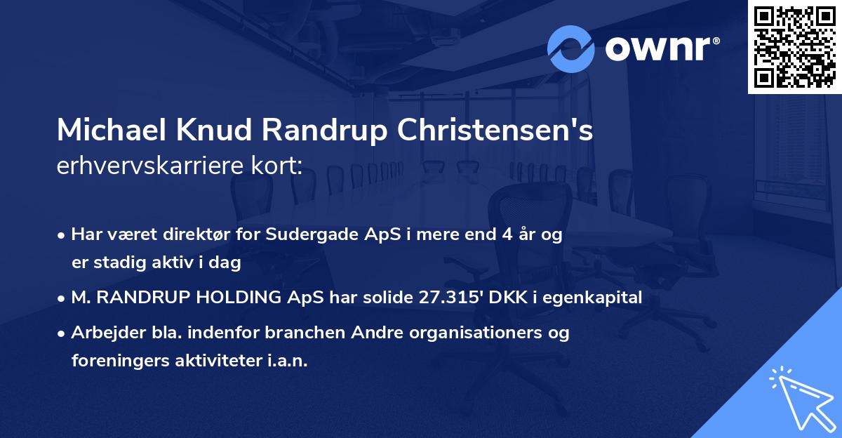 Michael Knud Randrup Christensen's erhvervskarriere kort