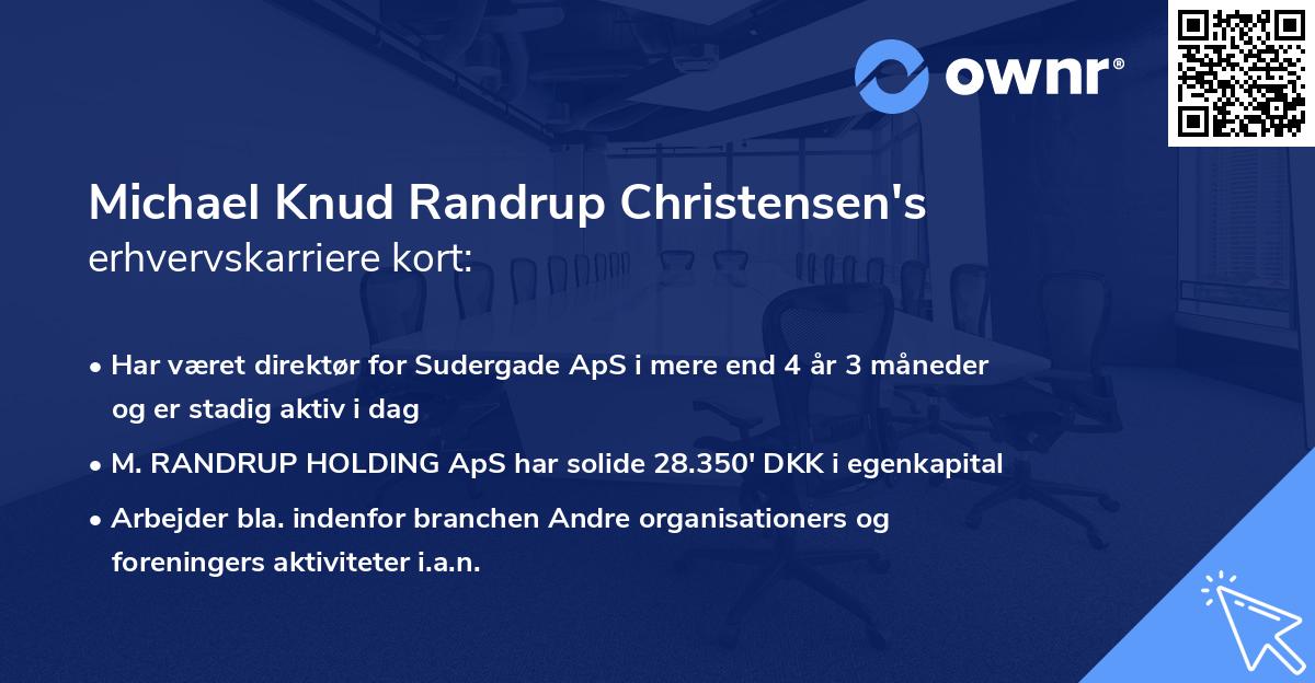 Michael Knud Randrup Christensen's erhvervskarriere kort