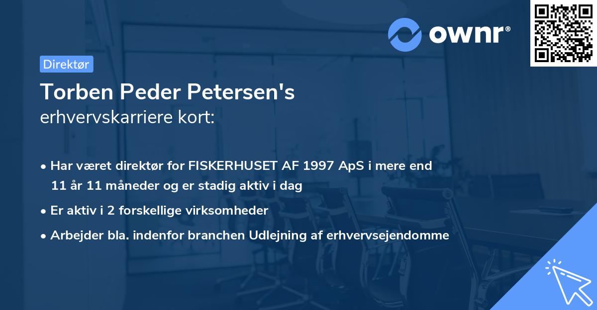 Torben Peder Petersen's erhvervskarriere kort