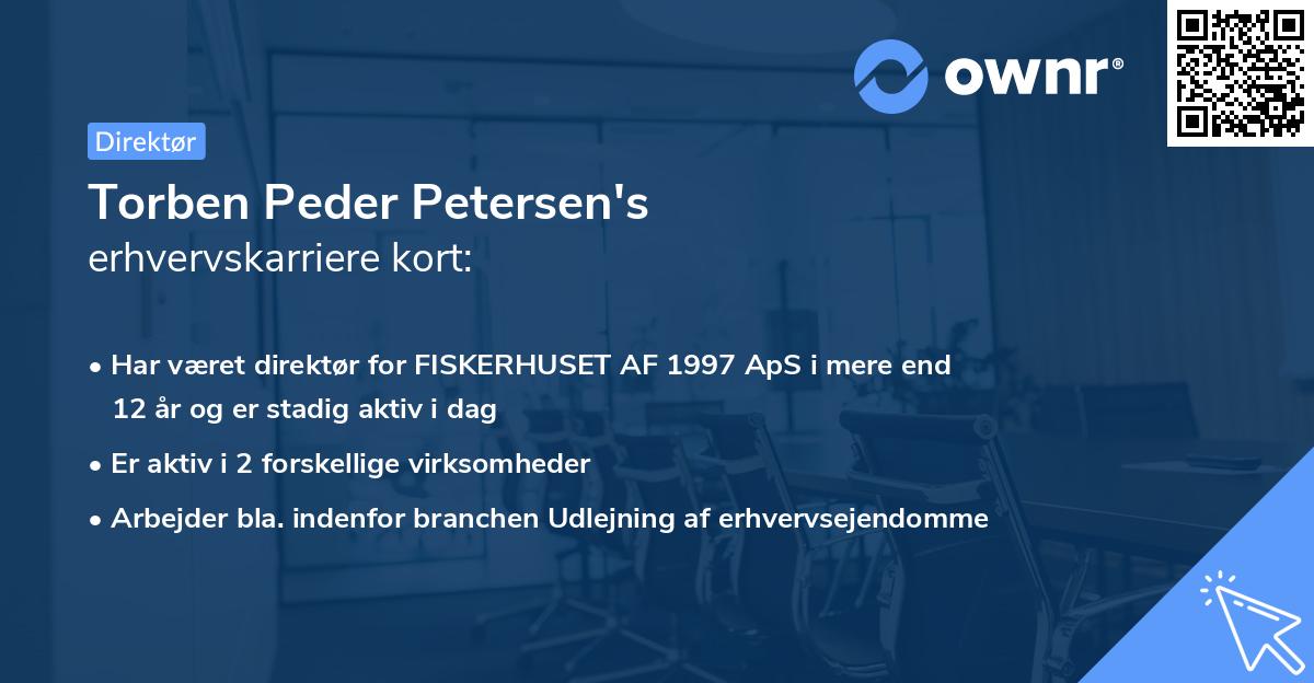 Torben Peder Petersen's erhvervskarriere kort