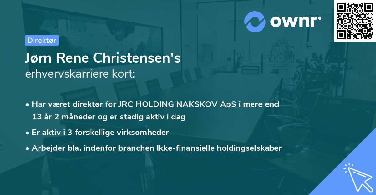 Jørn Rene Christensen's erhvervskarriere kort