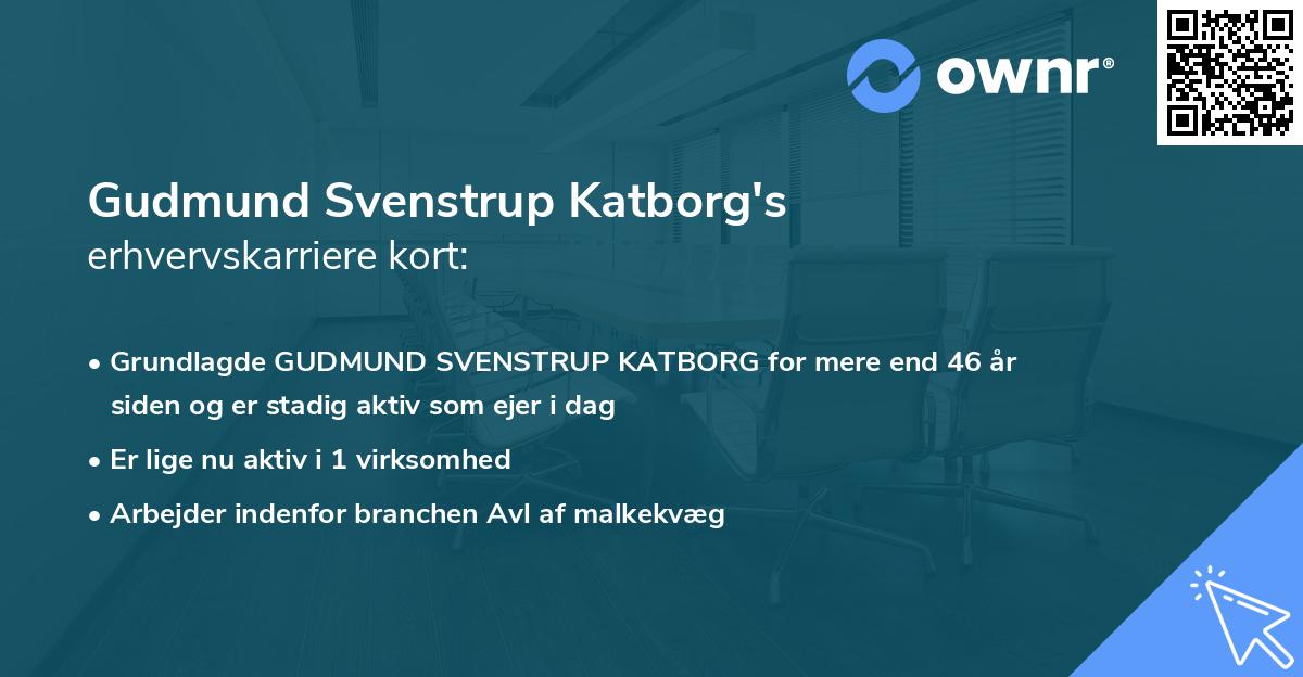 Gudmund Svenstrup Katborg's erhvervskarriere kort