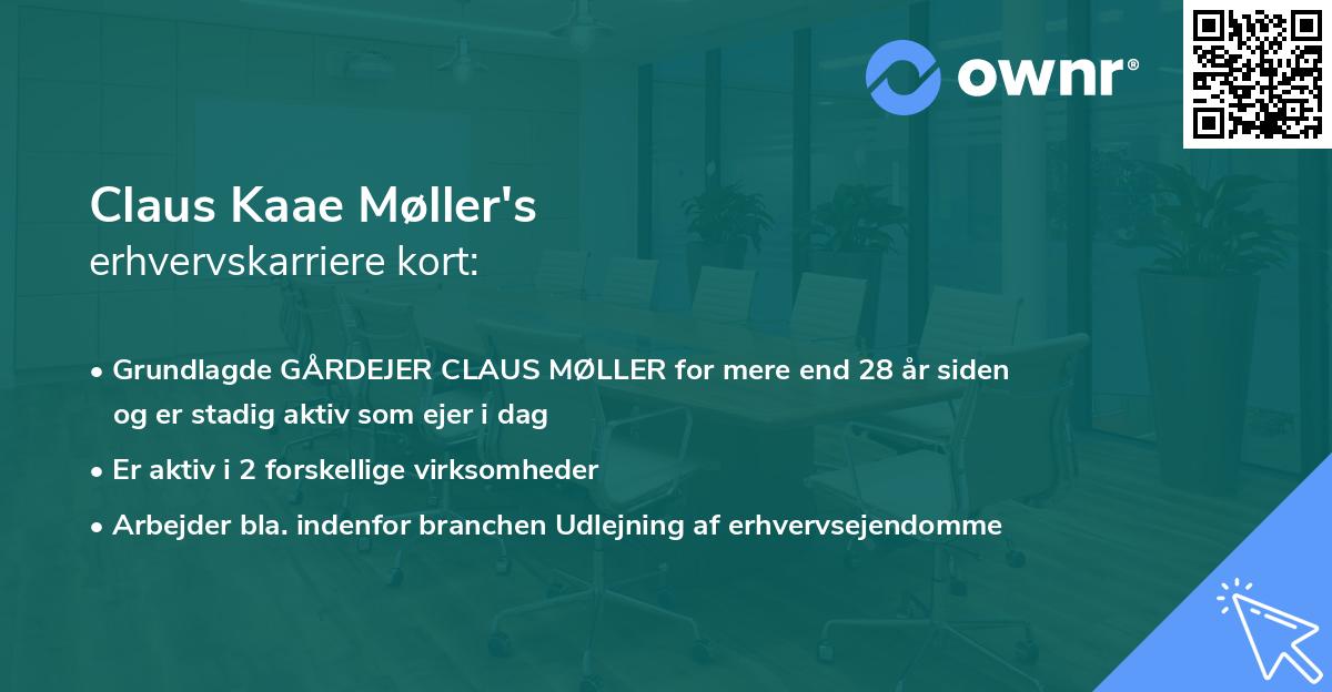 Claus Kaae Møller's erhvervskarriere kort