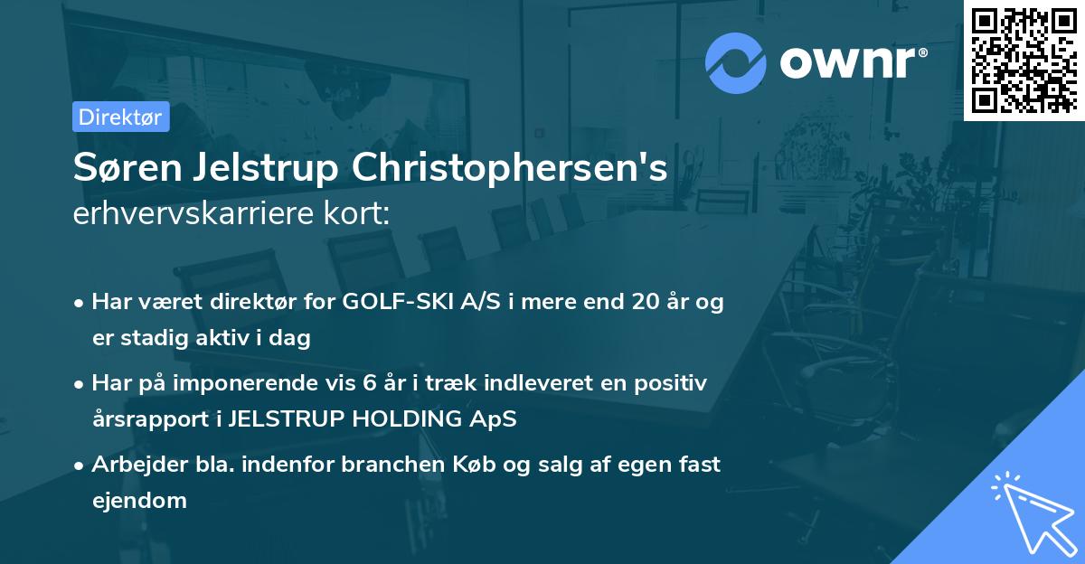 Søren Jelstrup Christophersen's erhvervskarriere kort