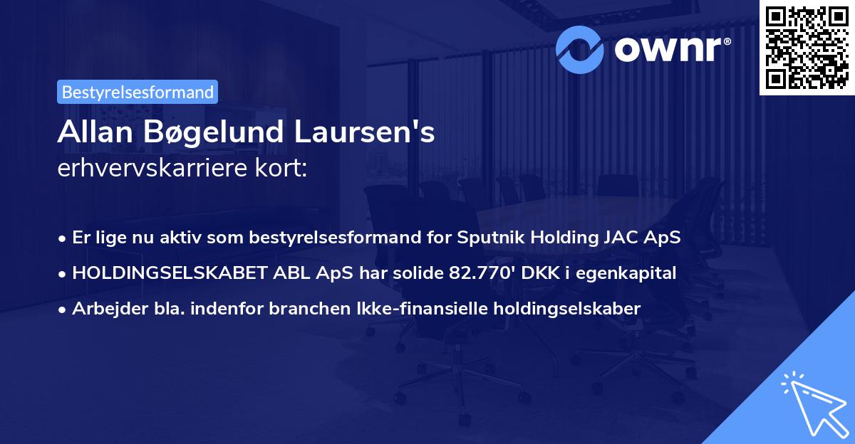 Allan Bøgelund Laursen's erhvervskarriere kort