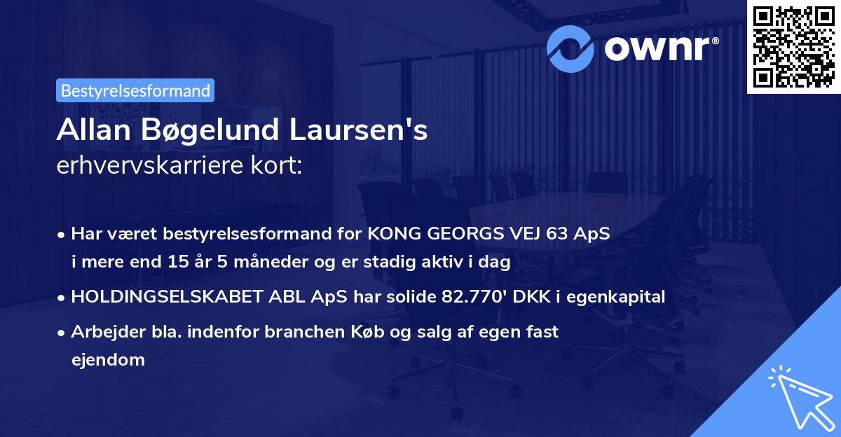 Allan Bøgelund Laursen's erhvervskarriere kort
