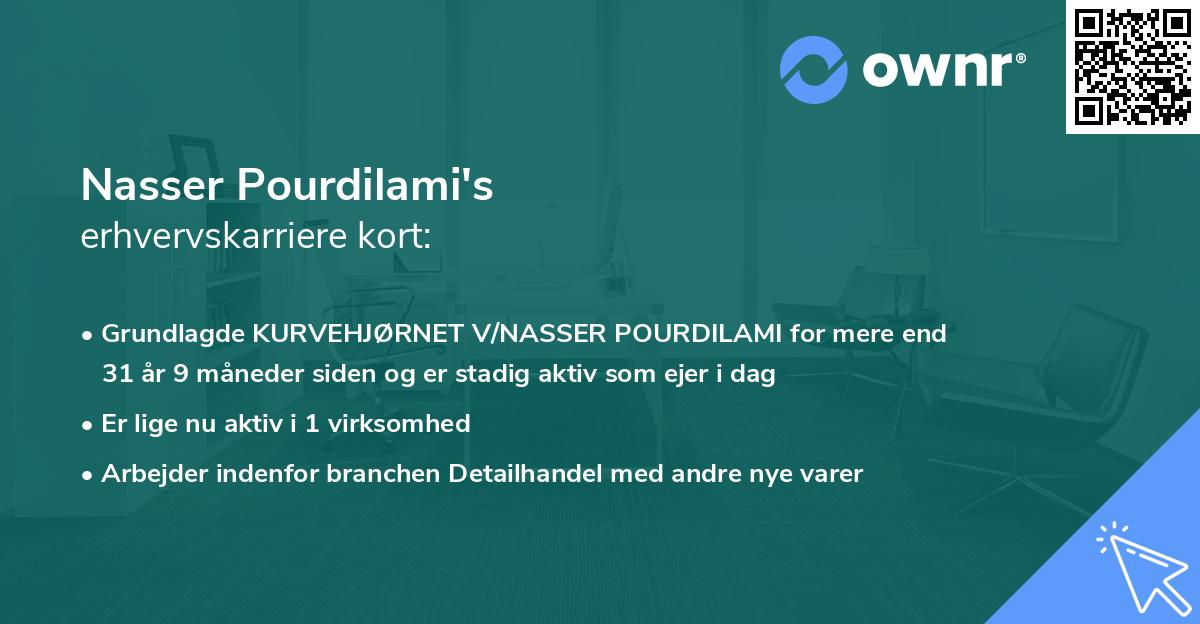 Nasser Pourdilami's erhvervskarriere kort