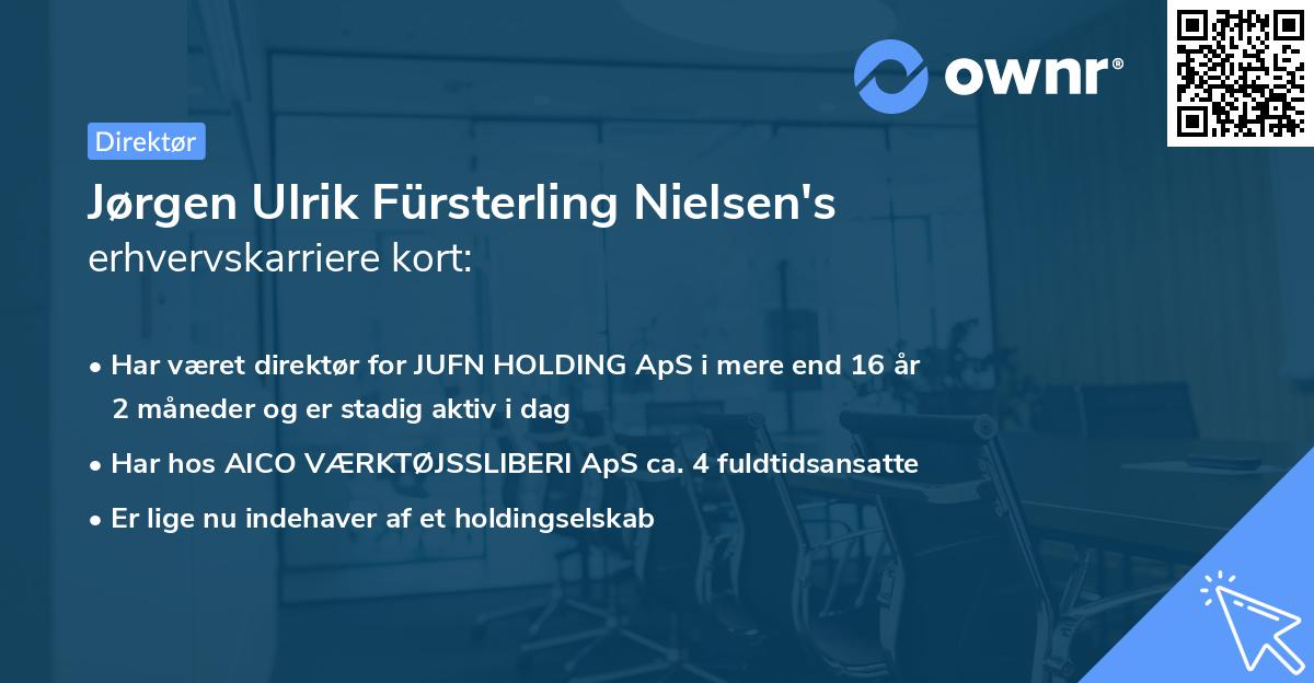 Jørgen Ulrik Fürsterling Nielsen's erhvervskarriere kort