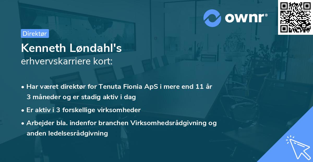 Kenneth Løndahl's erhvervskarriere kort