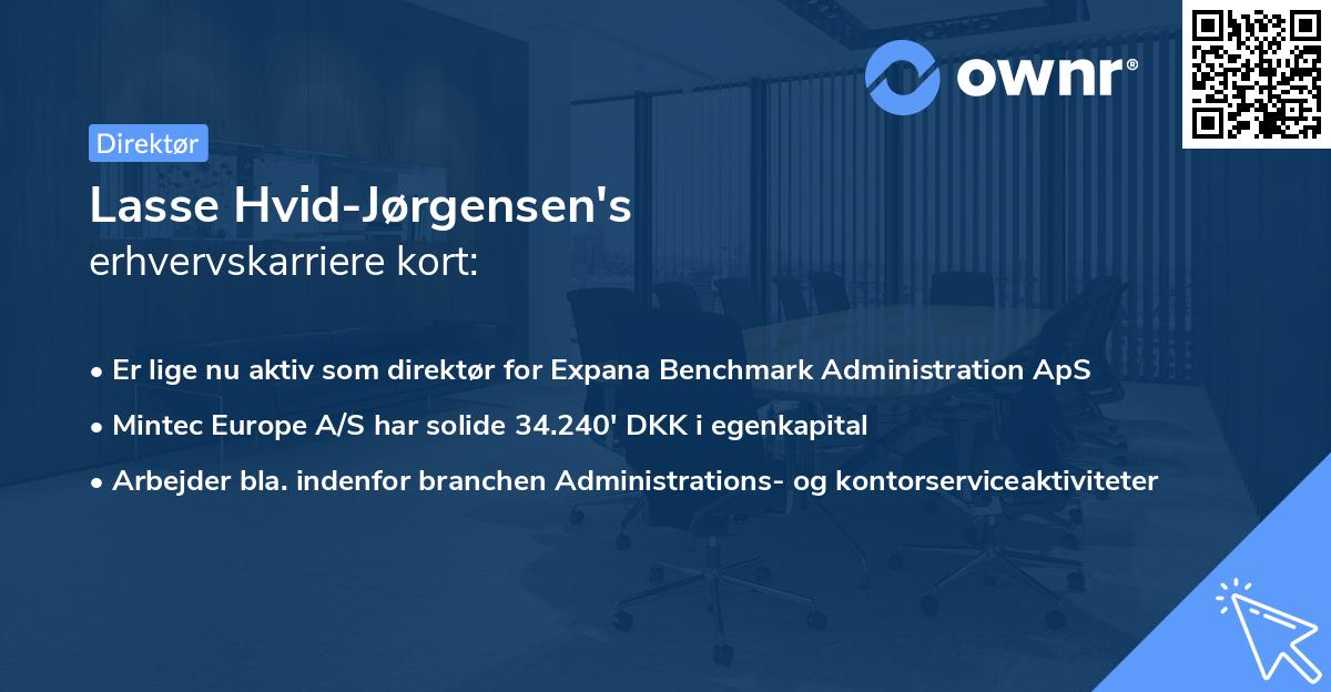 Lasse Hvid-Jørgensen's erhvervskarriere kort