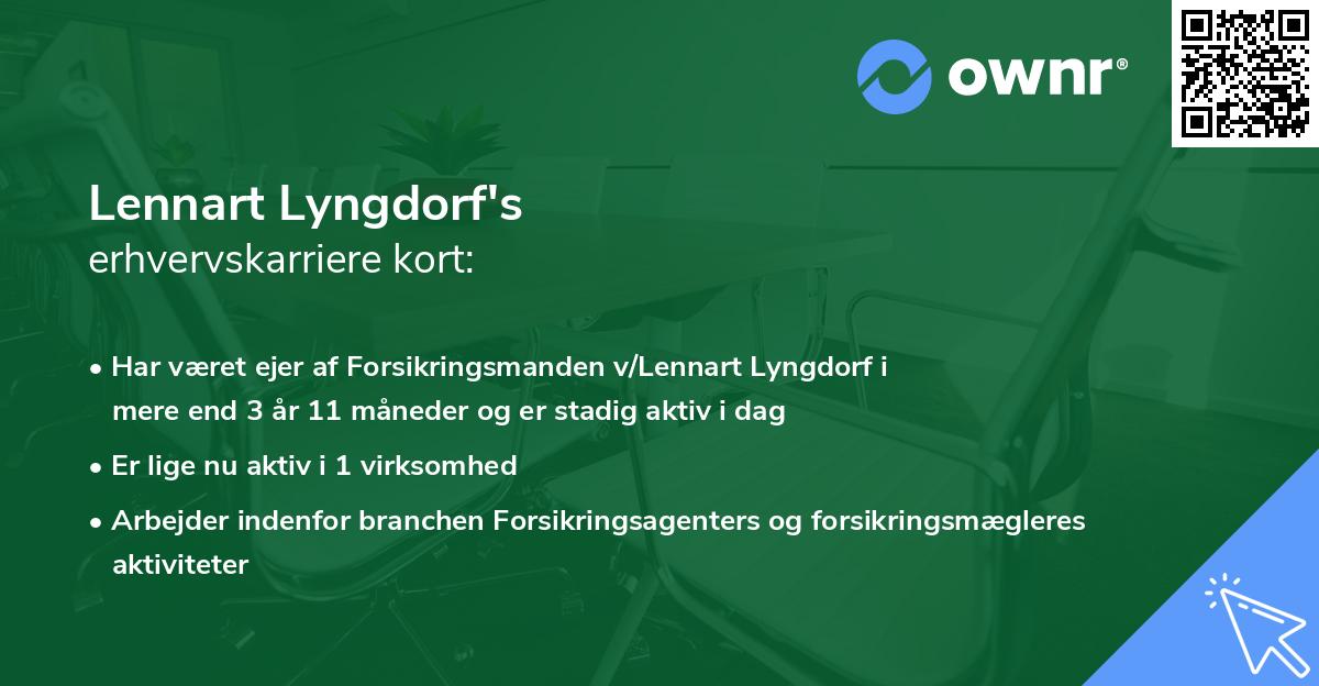 Lennart Lyngdorf's erhvervskarriere kort