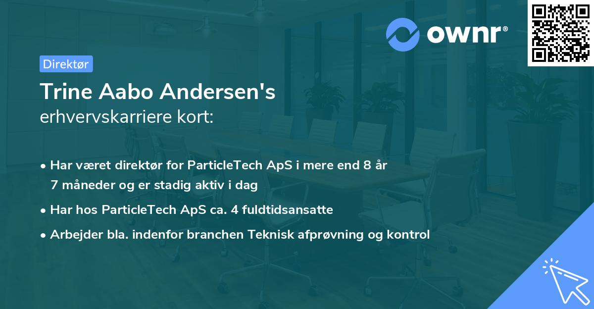 Trine Aabo Andersen's erhvervskarriere kort
