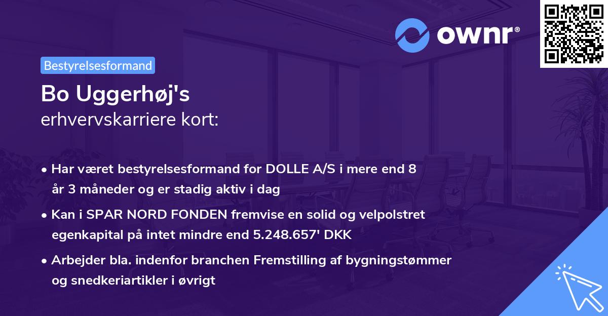 Bo Uggerhøj's erhvervskarriere kort