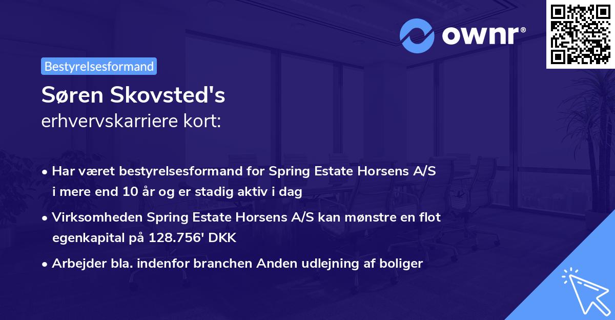 Søren Skovsted's erhvervskarriere kort