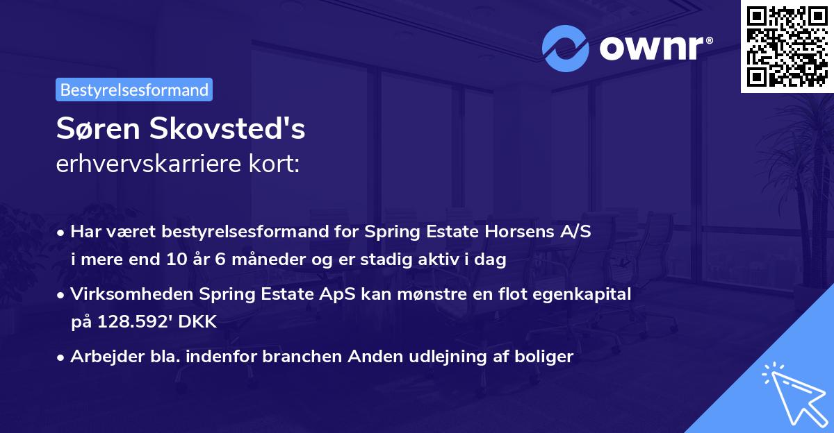 Søren Skovsted's erhvervskarriere kort