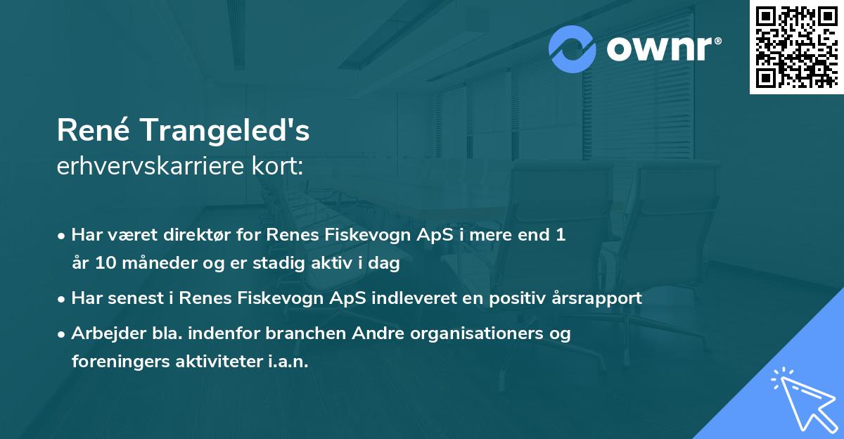 René Trangeled's erhvervskarriere kort